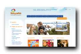 screenshot de www.sunparks.fr