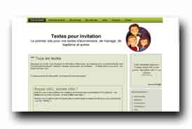 screenshot de www.texte-invitation.com