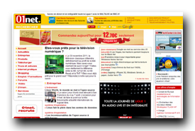 screenshot de www.01net.com