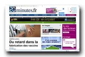 screenshot de www.20minutes.fr