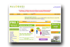 screenshot de www.alloquoi.com