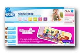 screenshot de www.bebe.nestle.fr