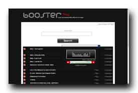 screenshot de www.boostermp3.com