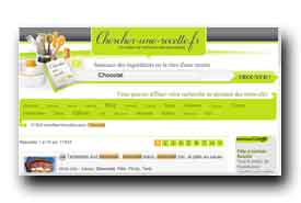 screenshot de www.chercher-une-recette.fr