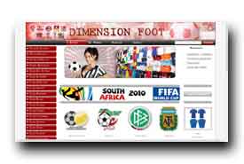 screenshot de www.dimension-foot.com