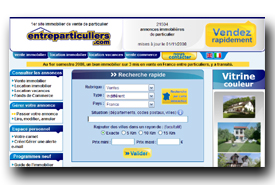 screenshot de www.entreparticuliers.com