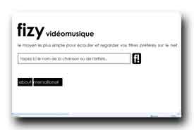 screenshot de fizy.com