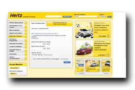 screenshot de www.hertz.fr