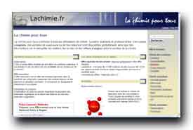 screenshot de http://www.lachimie.fr