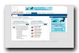 screenshot de www.larousse.fr/dictionnaires
