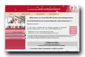 screenshot de www.lautoentrepreneur.fr