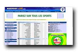 screenshot de www.maxifoot-live.com