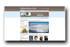 screenshot de www.memoiredesvies.com