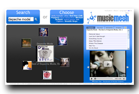 screenshot de www.musicmesh.net