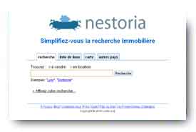 screenshot de www.nestoria.fr