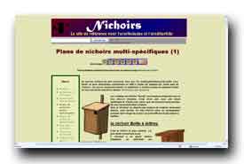 screenshot de www.nichoirs.net