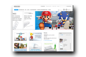 screenshot de www.nintendo.fr