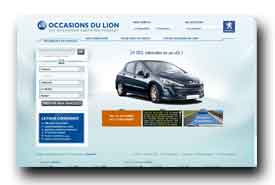 screenshot de www.occasionsdulion.com