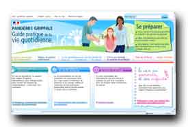 screenshot de www.pandemie-grippale.gouv.fr