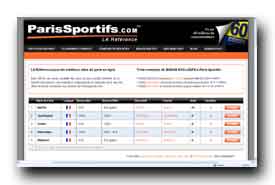 screenshot de www.parissportifs.com