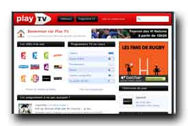 screenshot de www.playtv.fr