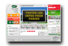 screenshot de www.pmu.fr