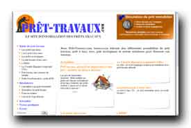 screenshot de www.pret-travaux.com/