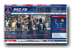 screenshot de www.psg.fr