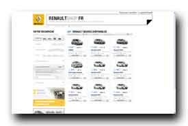 screenshot de www.renaultshop.fr