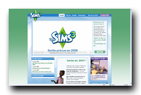 screenshot de www.thesims3.ea.com