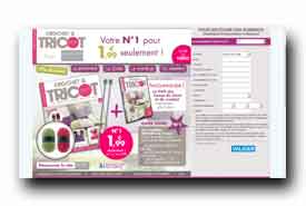 screenshot de www.crochet-et-tricot.fr