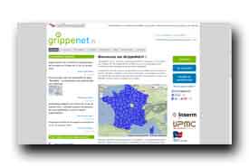 screenshot de www.grippenet.fr