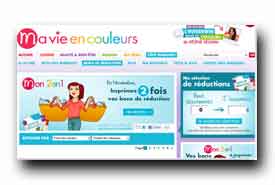 screenshot de www.mavieencouleurs.fr/bons-de-reduction