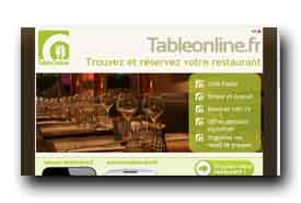 screenshot de www.tableonline.fr/restaurant