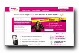 screenshot de www.budgetmobile.fr