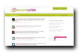 screenshot de www.devantlatele.com