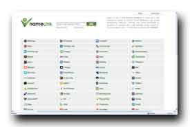 screenshot de namechk.com