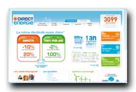 screenshot de www.direct-energie.com
