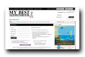 screenshot de www.mybestaddressbook.fr