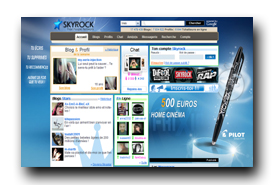 screenshot de www.skyrock.com