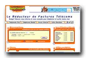 screenshot de www.budgetelecom.com