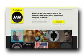 screenshot de www.thisismyjam.com