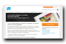 screenshot de www.blurb.fr/instagram-books