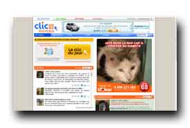 screenshot de www.clicanimaux.com